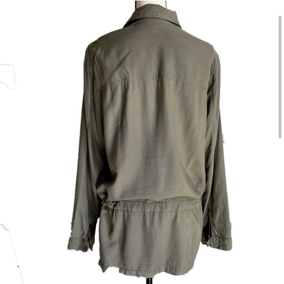 MAX STUDIO Olive Khaki Utility Jacket XL - Picture 3 of 6